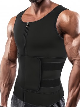 Men's Adjustable Compression Tank Top, Men's Waist Trainers