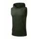 Stylish Sleeveless Hooded Muscle Tank Top - Breathable, Moisture-Wicking, Quick-Drying, Perfect for Summer Sports, Fitness, Gym, Running, and Outdoor Activities - Ideal for Men Who Want Comfort and Freedom of Movement