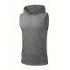 Stylish Sleeveless Hooded Muscle Tank Top - Breathable, Moisture-Wicking, Quick-Drying, Perfect for Summer Sports, Fitness, Gym, Running, and Outdoor Activities - Ideal for Men Who Want Comfort and Freedom of Movement