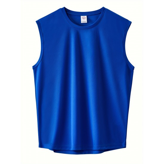 Mens Ultra-Breathable Featherweight Sleeveless Tank Top - Quick Dry Sport Casual Style - Gym-Ready Athletic Vest