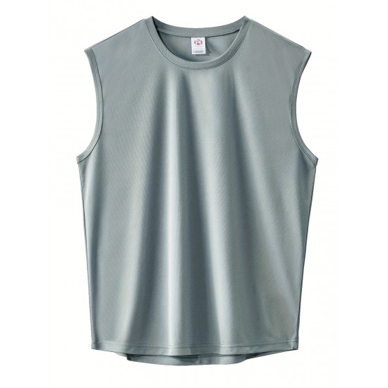 Mens Ultra-Breathable Featherweight Sleeveless Tank Top - Quick Dry Sport Casual Style - Gym-Ready Athletic Vest