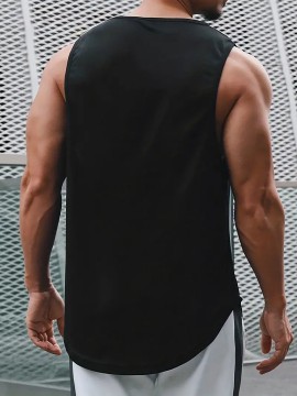 Men's Summer Fashion Muscle Tank Top - Breathable, Sweat-Wicking & Quick-Dry for Gym, Basketball & Training | Casual Round Neck Sleeveless Shirt