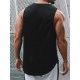 Men's Summer Fashion Muscle Tank Top - Breathable, Sweat-Wicking & Quick-Dry for Gym, Basketball & Training | Casual Round Neck Sleeveless Shirt