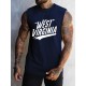 Men's Athletic Tank Top - Quick-Dry, Moisture-Wicking & Breathable | Perfect for Gym, Running & Training | Summer Sleeveless Shirt with West Virginia Print