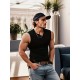 Men's Solid Tank Top, Casual V Neck Sleeveless Top, Men's Clothing For Summer Outdoor