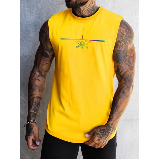 Men's Athletic Tank Top - Quick-Dry, Moisture-Wicking & Breathable | Perfect for Gym, Running & Training | Summer Sleeveless Shirt with Unique Graphic Design