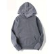 Plus Size Men's Cozy Solid Hoodie - Soft, Breathable, Warm, and Fashionable Casual Hooded Sweatshirt for Autumn and Winter - Ideal for Daily Wear, Outdoor Activities, and Gift Giving