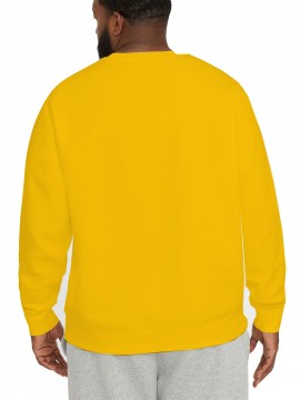 Men's Milan Italy Print Crew Neck Sweatshirt - Casual & Sporty Long Sleeve Pullover, Perfect for Outdoor Activities, PLUS SIZE