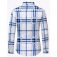 Plus Size Men's Plaid Pattern Long Sleeve Shirt - Slim Fit, Relaxed Casual Style, Ideal for Preppy Occasions, Versatile and Comfortable Wear