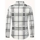 Plus Size Men's Plaid Pattern Long Sleeve Shirt - Slim Fit, Relaxed Casual Style, Ideal for Preppy Occasions, Versatile and Comfortable Wear