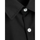 Plus Size Solid Color Button Down Shirts for Men - Short Sleeve, Lapel Collar, Breathable, Comfortable, Versatile Dress Shirts for Work, Casual, and Formal Occasions - Top Quality, Easy Care, and Classic Style