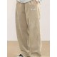 Men's Casual Loose Fit Corduroy Sweatpants, Lightweight Comfy Pants For Sport And Casual Wear, Outdoor Cloth