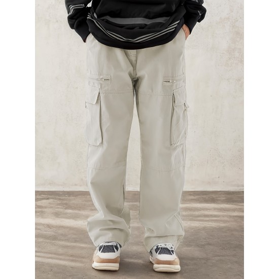 [Customer Favorite] Men's Stylish Drawstring Cargo Pants with Multiple Pockets - Comfortable, Casual Wear for Hiking & Outdoor Activities