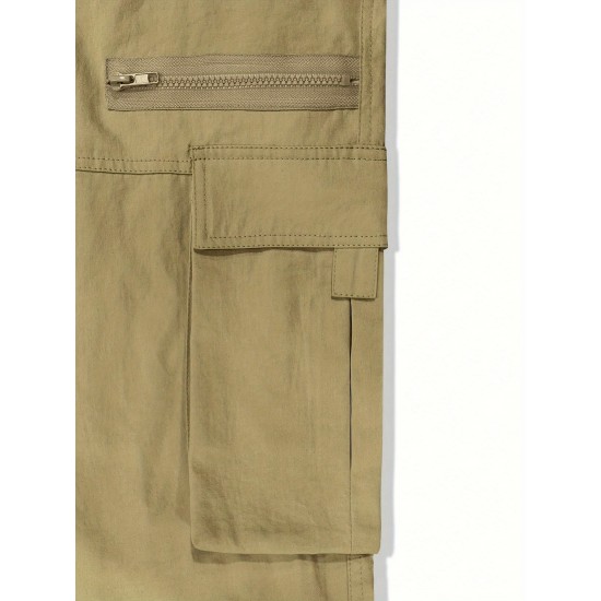 [Customer Favorite] Men's Stylish Drawstring Cargo Pants with Multiple Pockets - Comfortable, Casual Wear for Hiking & Outdoor Activities