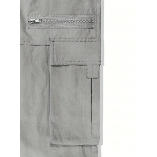 [Customer Favorite] Men's Stylish Drawstring Cargo Pants with Multiple Pockets - Comfortable, Casual Wear for Hiking & Outdoor Activities