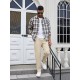 Men'S Cotton Blend Jogger Pants, Casual Drawstring Trousers, Skinny Fit, with Pockets, Slight Stretch, for All-Season Wear, Weekend Casual Style