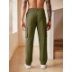 Men's Casual Cargo Pants Relaxed Fit Elastic Waist Work Pant Athletic Jogger Sweatpants with Multi Pockets