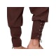 Men's Viking Renaissance-Inspired Casual Pants with Drawstring Waist and Tapered Legs - Solid Color, Polyester, Machine Washable